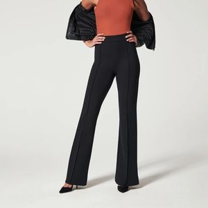 spanx tall high-rise flare pant leggings slacks black work